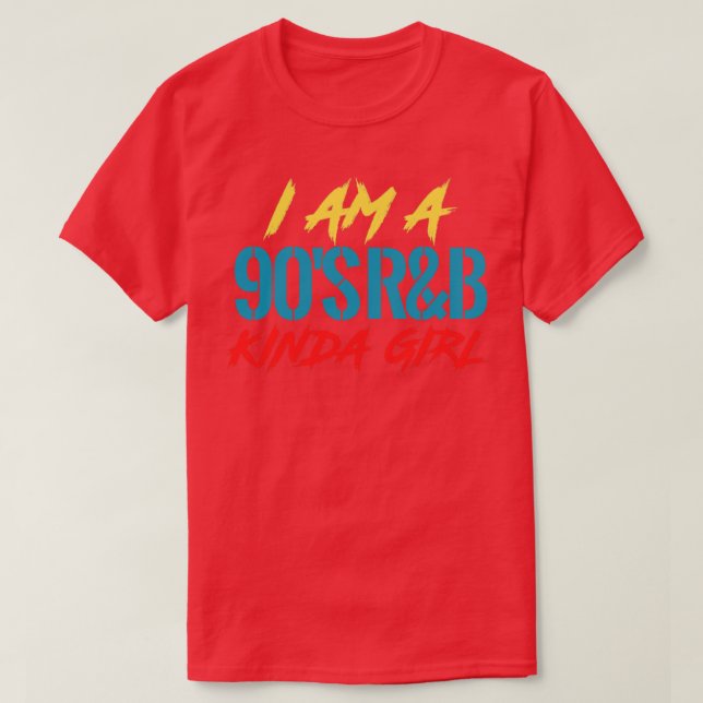 T-shirt Je suis une fille du genre RB des années 90 (Design devant)