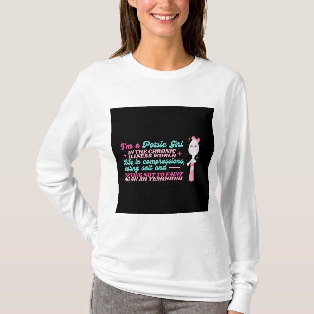 T-shirt Je suis une fille Potsie (Devant)