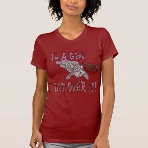 T-shirt Je suis une fille que les poissons d'I obtiennent
