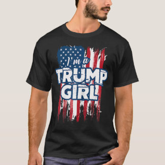 T-shirt Je Suis Une Fille Trump