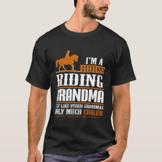 T-shirt Je suis une grand-maman d'équitation