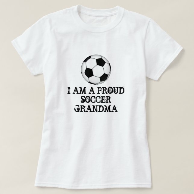 T-SHIRT JE SUIS UNE GRAND-MAMAN FIÈRE DU FOOTBALL (Design devant)