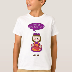 T-shirt je suis une grande soeur (les filles jumelles)