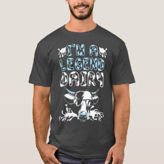 T-shirt Je suis Une Légende Vache Laitière Whisperer Vache