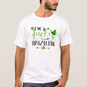 T-shirt Je suis une Lucky Brésilien Funny Matching Famille