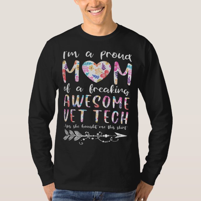 T-shirt Je suis une maman fière d'une rupture géniale Vet  (Devant)