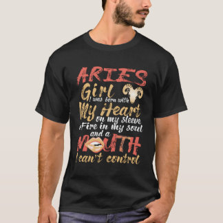 T-shirt Je Suis Une Marche De Zodiac D'Aries Avril