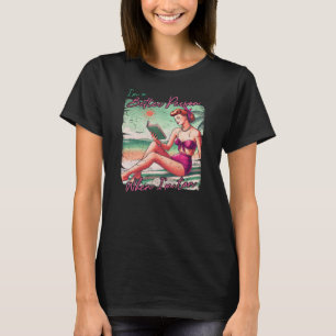 T-shirt Je suis une meilleure personne quand je suis Tan