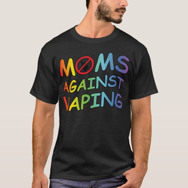 T-shirt Je Suis Une Mère Contre La Vapeur (Devant)