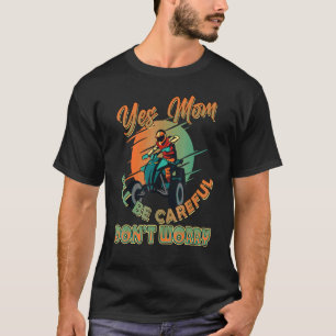 T-shirt Je suis une motarde moto fille de moto cascade