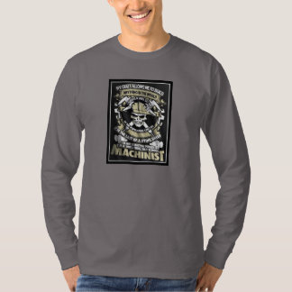 T-shirt Je suis une pièce en t de machiniste d'école vraie