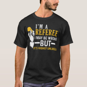 T-shirt Je suis une pièce en t du football d'arbitre