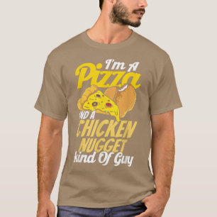 T-shirt Je Suis Une Pizza Et Une Pizza De Poulet Nugget Ty