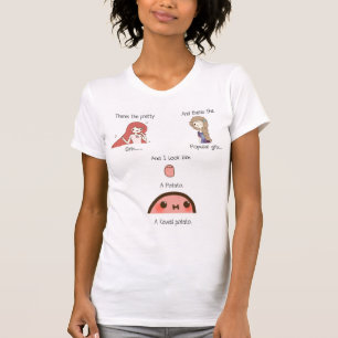 T-shirt Je suis une pomme de terre de kawaii