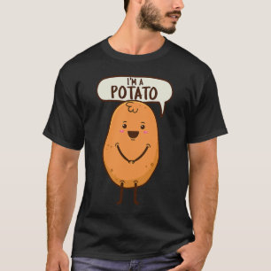 T-shirt Je suis une pomme de terre Vegan Root Vegetable Vé