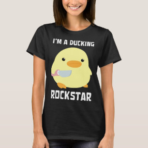 T-shirt Je suis une rockstar de canard  Mème de canard ave