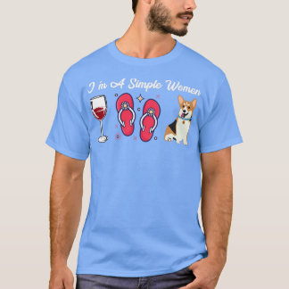 T-shirt Je Suis Une Simple Femme Vin Flip Flop Pembroke Co