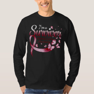 T-shirt Je suis Une Survivante Conscience du Syndrome Anti