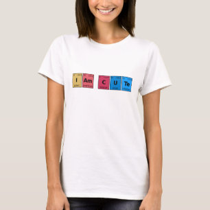 T-shirt Je suis une table périodique mignonne