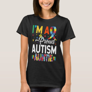 T-shirt Je suis une Tante de l'Autisme Fièrè pour la Journ