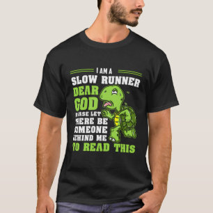 T-shirt Je Suis Une Tortue Lente Marathon Drôle Courir Ru