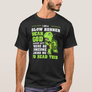 T-shirt Je Suis Une Tortue Lente Marathon Drôle Courir Ru