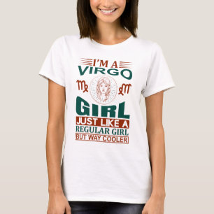 T-shirt Je Suis Une Virgo Girl Cool signe Zodiac