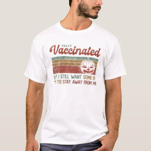 T-shirt Je suis VACCINÉ Jack-o'-lantern veut toujours rest