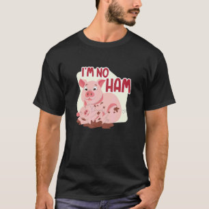 T-shirt Je suis végétalien végétal sans jambon végane