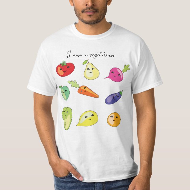 T-shirt Je suis végétarien (Devant)