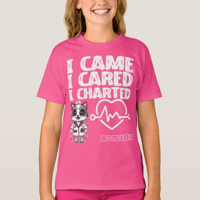 T-shirt Je Suis Venu, Je M'Intéressais, J'Ai Fait Un Table (Devant)