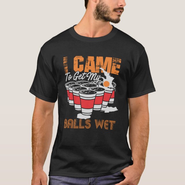T-shirt Je suis venu me procurer mes boules de bières humi (Devant)
