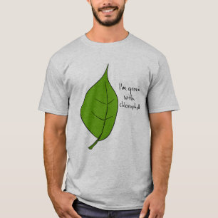 T-shirt Je suis vert avec de la chlorophylle