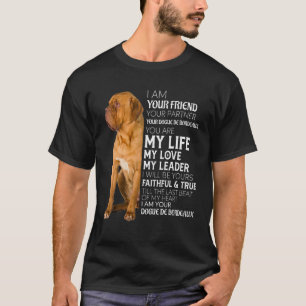 T-shirt Je Suis Votre Ami Votre Partenaire Votre Dogue De