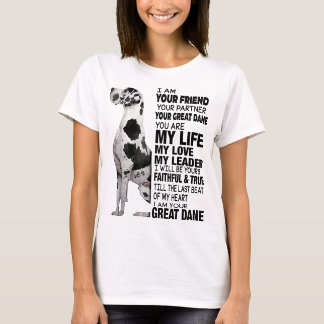 T-shirt Je Suis Votre Ami Votre Partenaire Votre Grande Da (Devant)