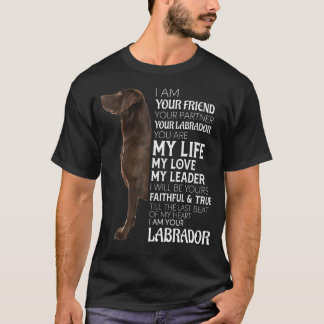 T-shirt Je Suis Votre Ami Votre Partenaire Votre Laboratoi