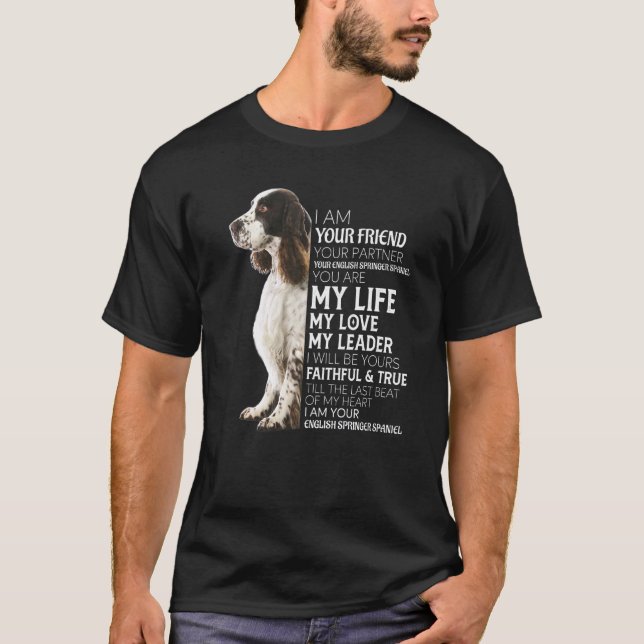 T-shirt Je Suis Votre Ami Votre Partenaire Votre Springe A (Devant)