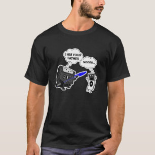 T-shirt Je Suis Votre Père Cassette Vs Mp3 Player Retro Fu