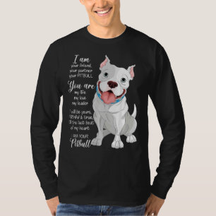 T-shirt Je Suis Votre Pitbull Votre Ami Votre Partenaire C