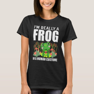 T-shirt Je suis vraiment une grenouille dans un costume hu