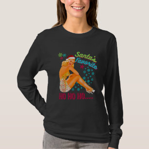 T-shirt Je suisSoNice Père Noël's FavoriteHo Naughty Dir