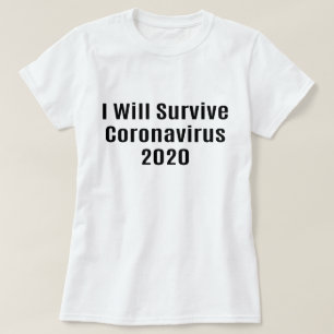 T-shirt Je Survivrai Coronavirus 2020