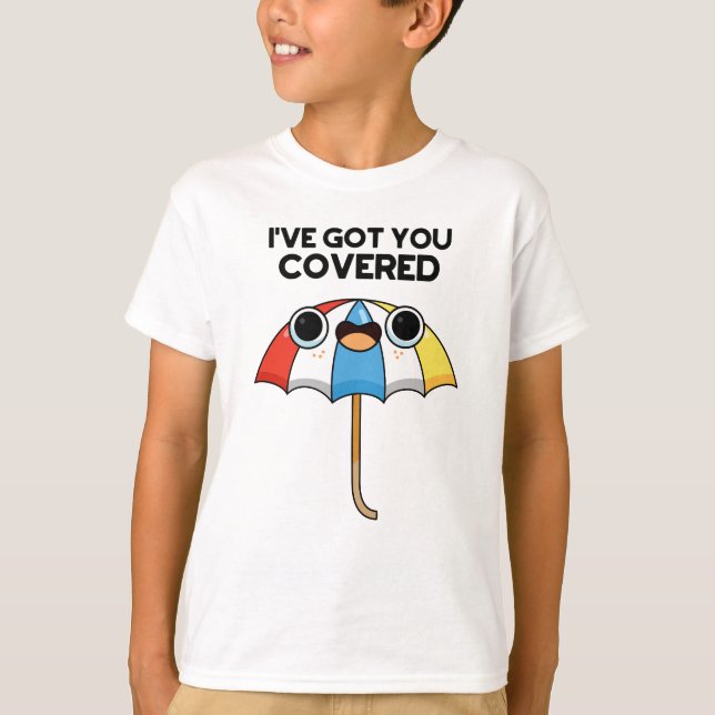 T-shirt Je t'ai couvert un jeu de parapluies amusant (Devant)