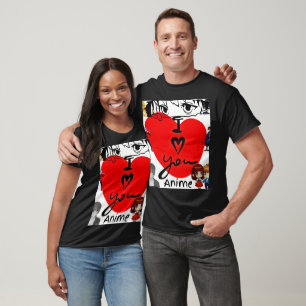 T-shirt Je T'Aime Anime