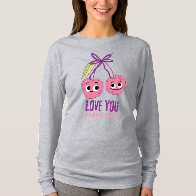 T-SHIRT JE T'AIME BEAUCOUP CHERRY (Devant)