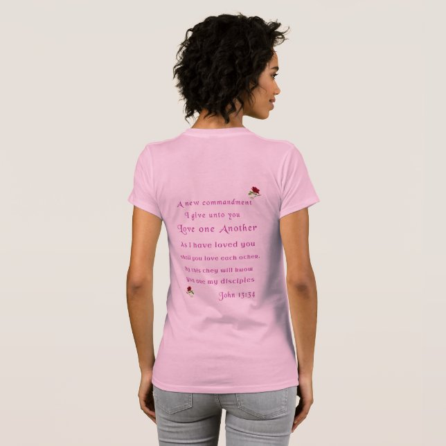T-shirt Je t'aime comme je t'ai aimée 2 côtés (Dos entier)