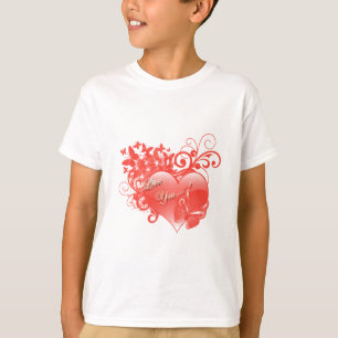 T-SHIRT JE T'AIME DANS LE COEUR ROUGE