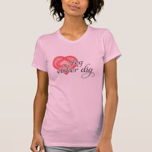 T-shirt Je t'aime dans le danois - fouille d'elsker de Jeg
