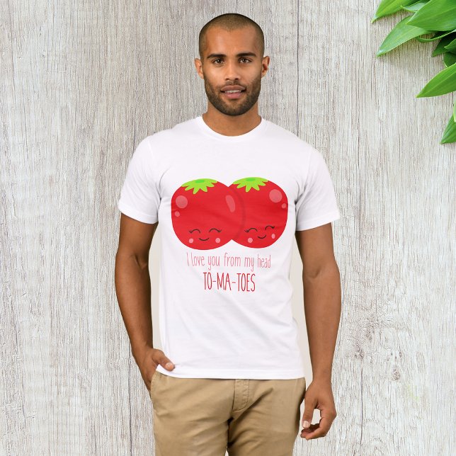 T-shirt Je T'Aime De Ma Tête Tomates (Créateur téléchargé)