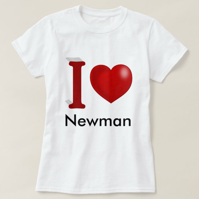 T-shirt Je t'aime Jour des Valentines personnalisées (Design devant)